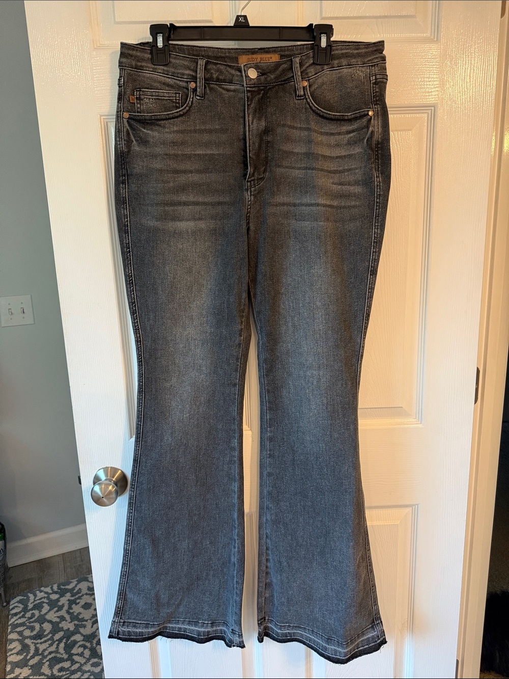 Judy Blue Black Wash High-Rise Flare Jeans